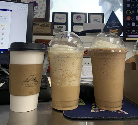 Coffee drinks from Simply Risen Coffeehouse